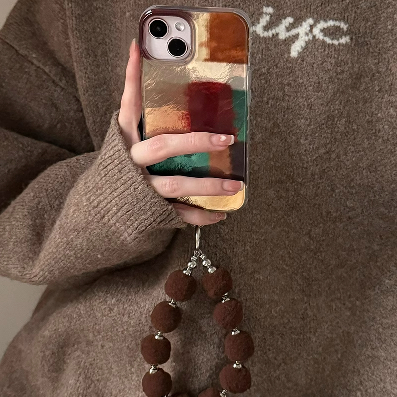 大色块复古撞色拼接适用于小米15pro/14pro手机壳cc9全包12spro防摔civi2/civi3女12个性14ultar羽纱10/9