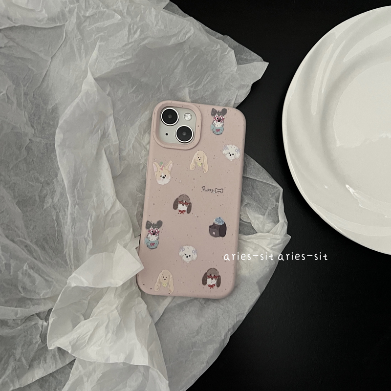 ZYL小众泼墨小狗适用于vivo x200promini/x100s手机壳s30/20pro/19/18t/16女neo10/9pros/z10turbo亲肤大孔