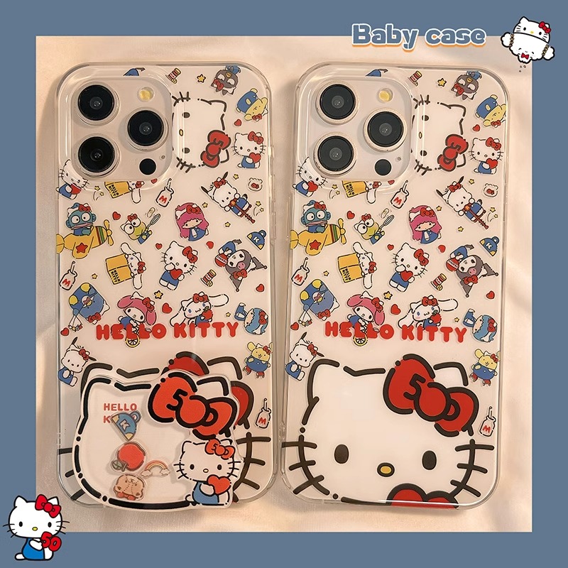 卡通动漫HelloKitty猫适用于华为Mate70/60/50pro/40手机壳nova13pro/12/11/10/9华为P70ultra/60/50白底IMD