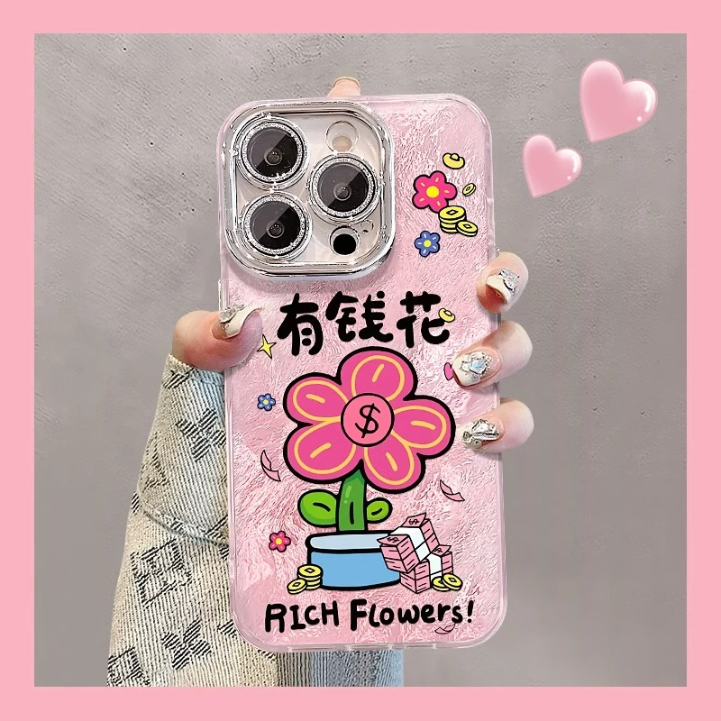 2025有钱花适用于oppo Findx8/x7手机壳k11女款k7x全包k9硅胶K12透明创意findx8pro小众k9s女精冰IMD