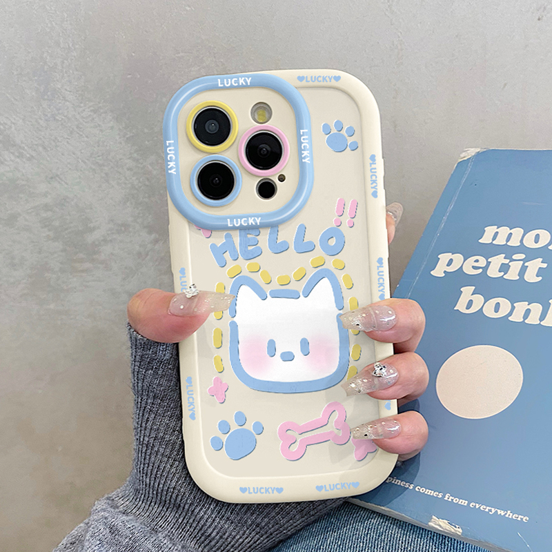 ZYL亲肤感涂鸦猫咪适用于realme真我10pro+手机壳全包v23i大师探索版Q5i真我GTneo5泡芙女保护套GT7/6pro