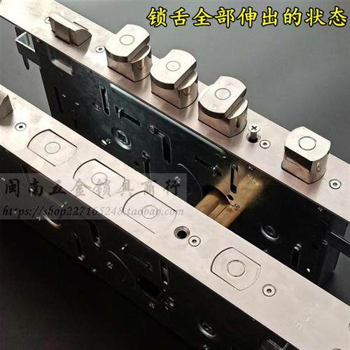福熙防盗门二代旋转锁舌11齿轮锁芯 艾维特霸王机械锁体388*40mm