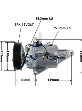 供应CR08B适用于铃木系列汽车空调压缩机95200-54LA0零售 921