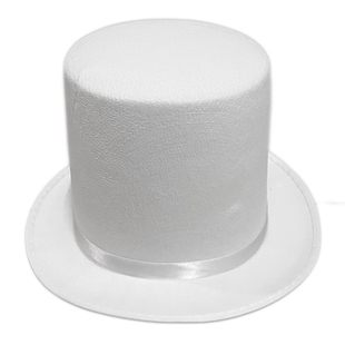 儿童魔术师黑色爵士帽一次成型高帽舞台表演林肯礼帽毡帽礼帽