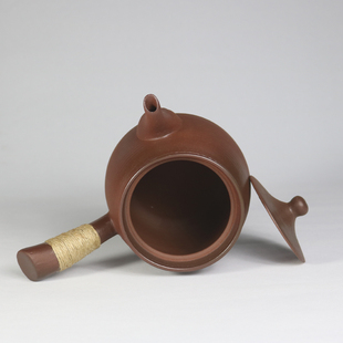 砂铫壶柴b烧陶壶煮茶烧水壶老岩泥煮茶器木炭橄榄碳炉壶粗陶电陶