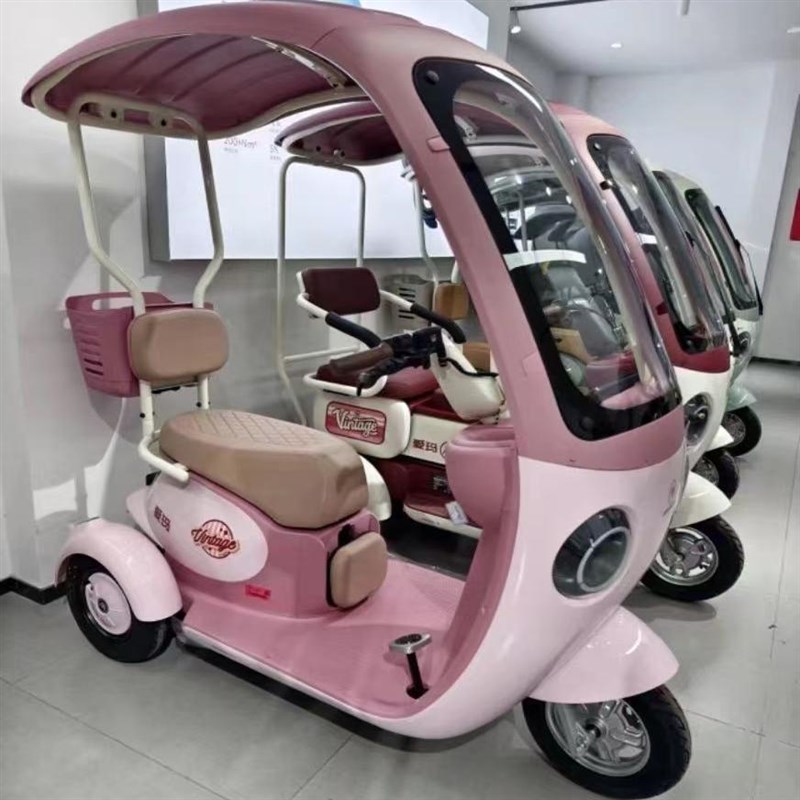 专业定制爱码一体蓬车雨帘爱码开心CQ700透明帘X防雨篷布粉色