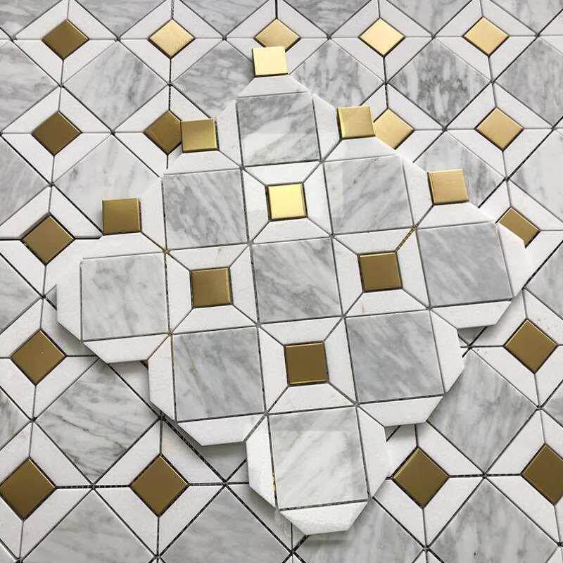 咖啡店拼花瓷砖水磨石古木铺台客马赛克园地边地围庭院地砖地板