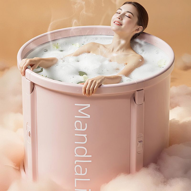 泡澡桶大人家用折叠浴缸成人洗浴桶泡浴桶儿童浴桶坐浴全身洗澡桶