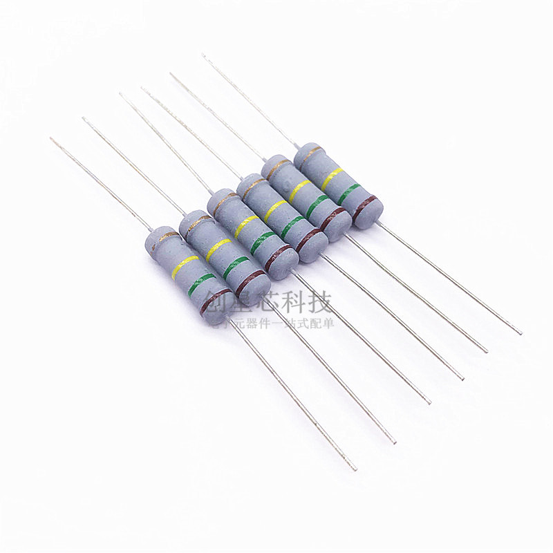 插件氧化膜/碳膜电阻 2W 5% 1.2K 1.5K 1.8K 2K 2.2K 2.4K四色环J