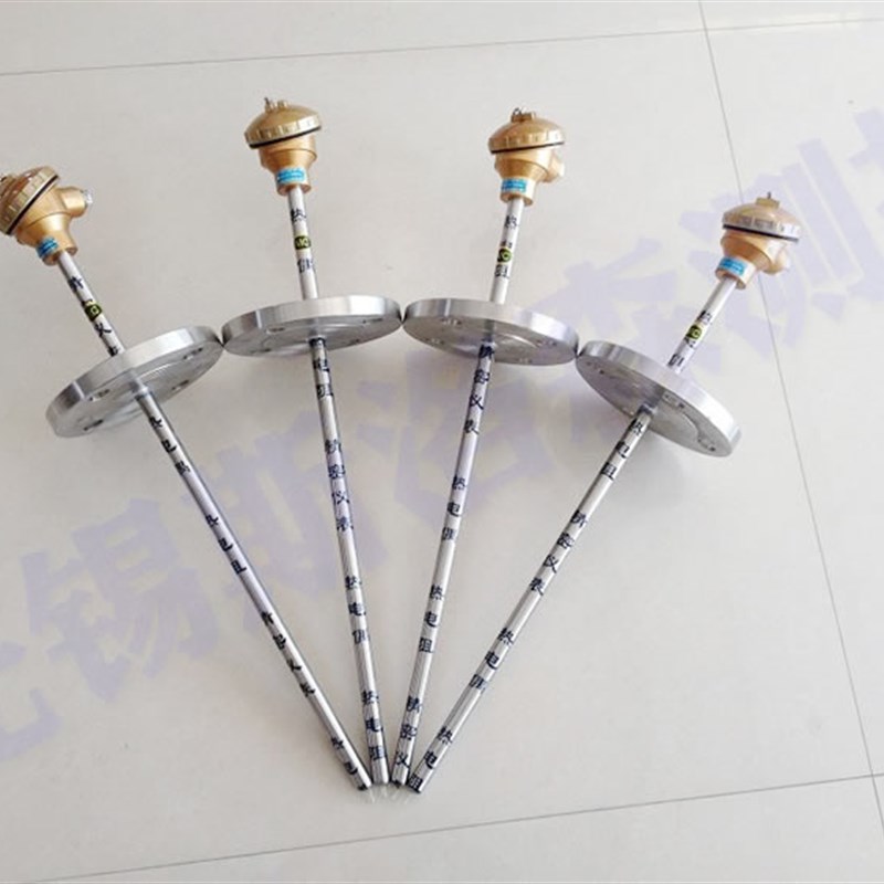 测温探头土豪金接线盒测温传感器法兰固定温度传感器 PT100