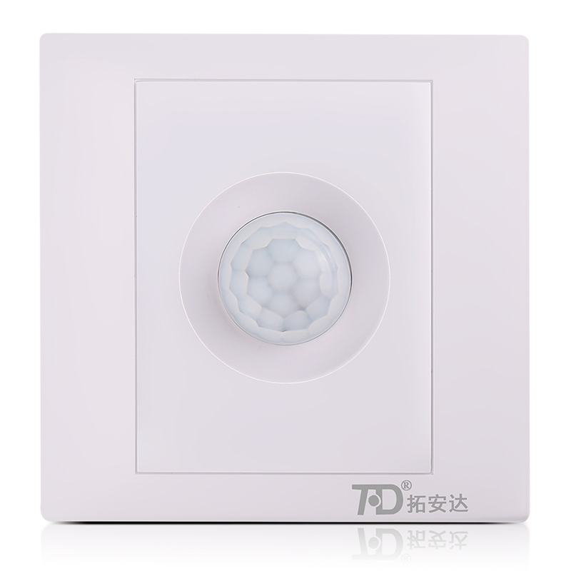 86型感应开关DC24V智能化控制人体红外感应器开关墙壁安装双极性