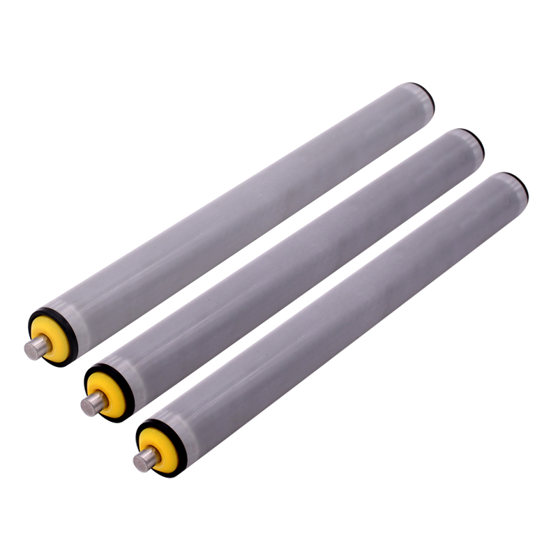 防水PVC无动力滚筒不锈钢输送带托辊流水线滚筒滚轴传送辊筒配件