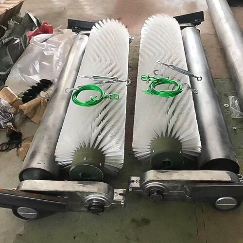 电动滚刷清扫器尼龙毛刷辊水泥煤矿砂厂输送机皮带无动力滚筒刷