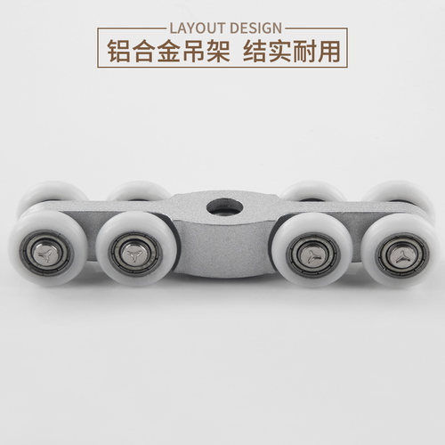 玻璃门木门吊轮滑轮轱辘移门轮平移门推拉门配件滑道轮浴室移门轮