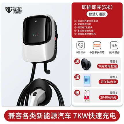 新能源汽车充电桩7kw21kw家用快充别克微蓝6原厂velite专用充电器