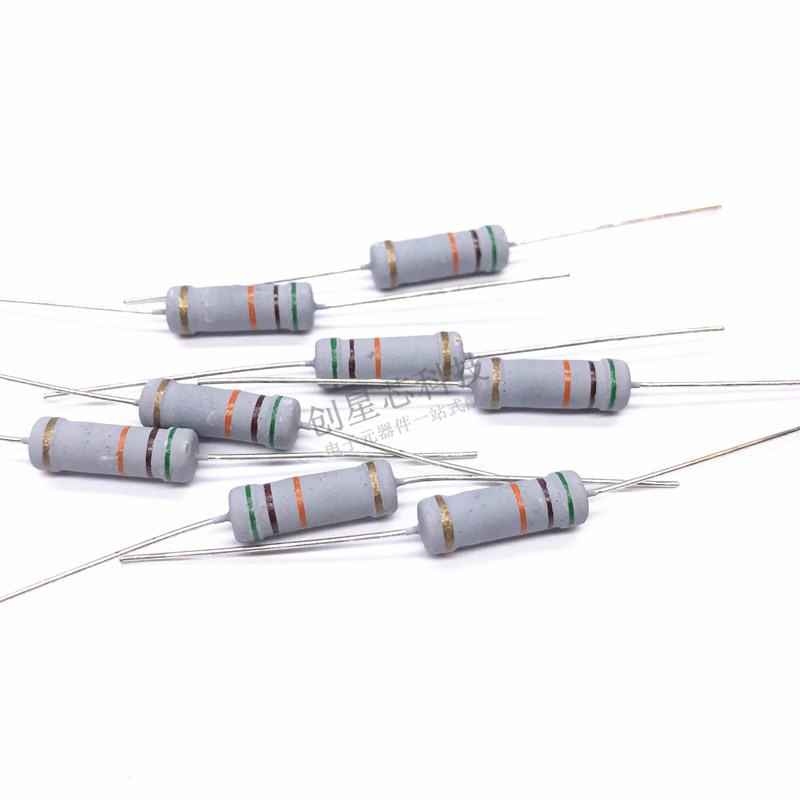 插件氧化膜/碳膜电阻 2W 5% 6.8R 7.5R 8.2R 9.1R 10R 12R 四色环