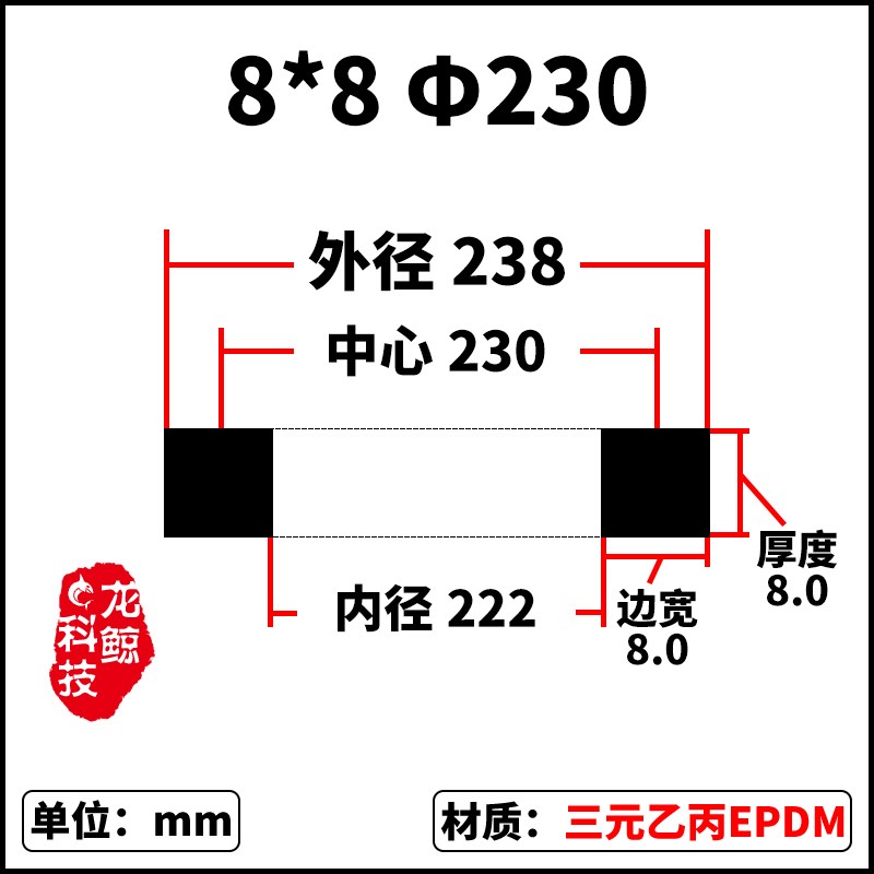 三元乙丙8x8方条耐酸碱耐溶剂耐酯类苯类 EPDM压力人孔密封条高温