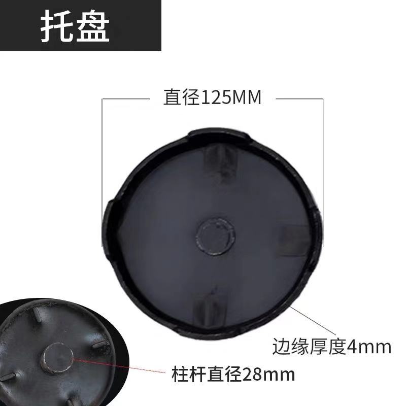 汽车液压卧式3吨千斤顶配件万向轮直轮卧式千斤顶轮子专用加厚型