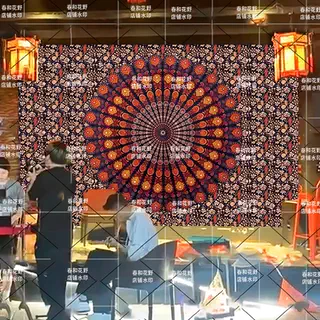 民谣酒馆背景布波西米亚民族风挂画曼陀罗清吧酒吧装饰墙面挂布图片