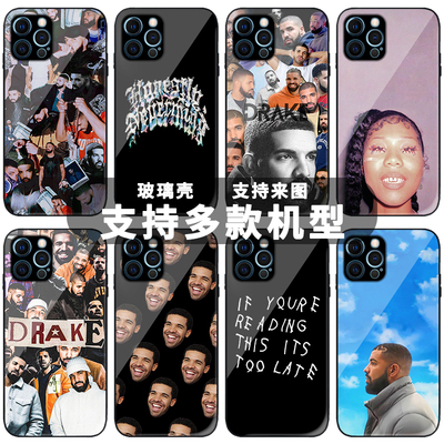 公鸭嘻哈Drake玻璃手机壳适用于欧美音乐歌手艺术周边小众个性创意德雷克说唱