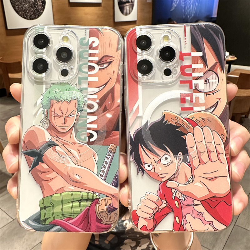 magsafes磁吸适用苹果15promax手机壳iPhone14pro新款海贼王13路飞鲁夫12男生11动漫创意15plus索隆娜美情侣