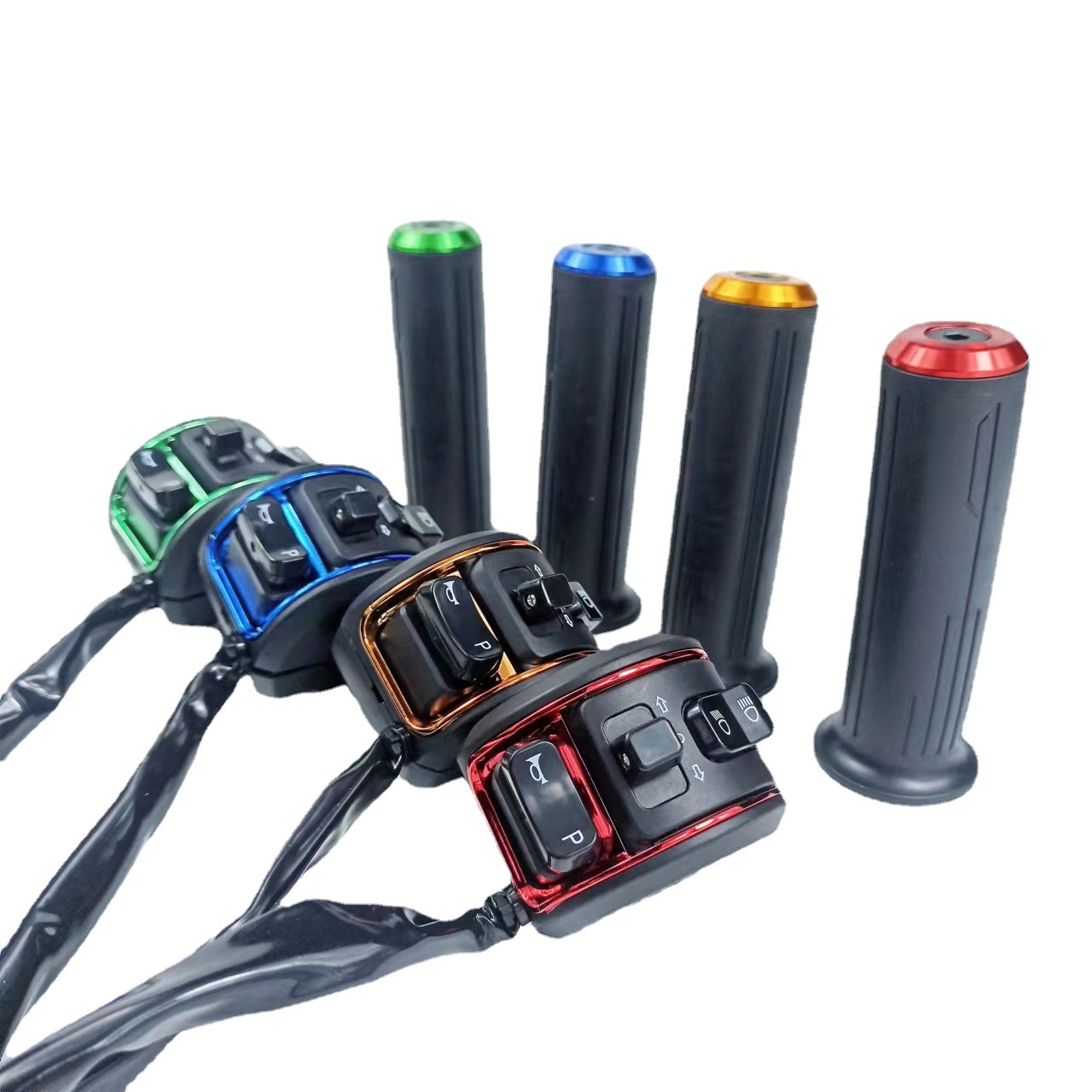 电动车电摩小牛大牛小猴子小龟电动车改装电镀转把组合开关