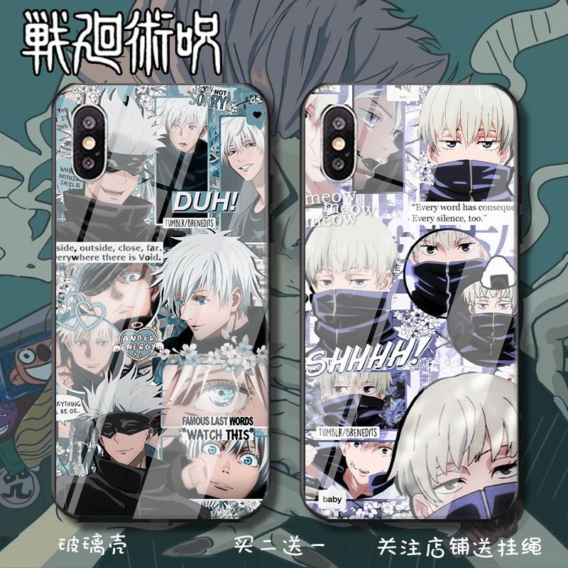 咒术回战手机壳五条悟适用狗卷棘红米13C/9A/10X/12/K70e/30I/40S/50/60E/NOTE14/13c/9/11T/PRO+/4G周边小米