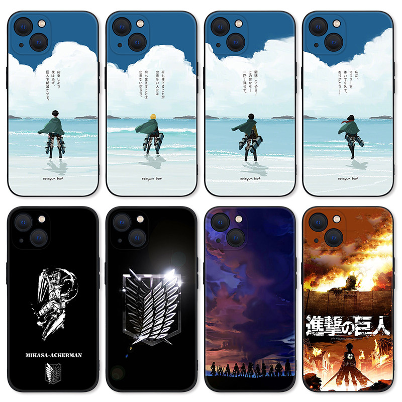 进击的巨人手机壳iPhone15适用12苹果13promax三笠OPPOReno789艾伦vivoiQOO11华为p60小米14一加ACE2三星S23+