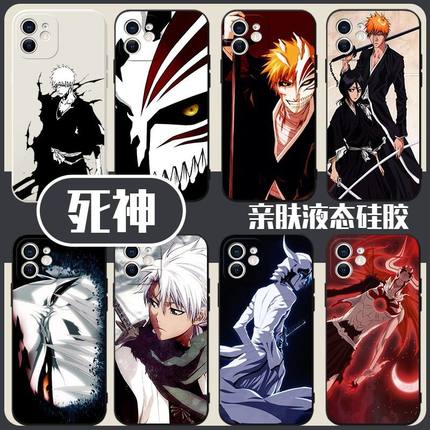 死神bleach手机壳黑崎一护面具适用OPPO/A11/32/556/K10/8/R9s/2/SE/N/4G/9/7X/5/4/3/10/PRO+/findX7/X6/X5P