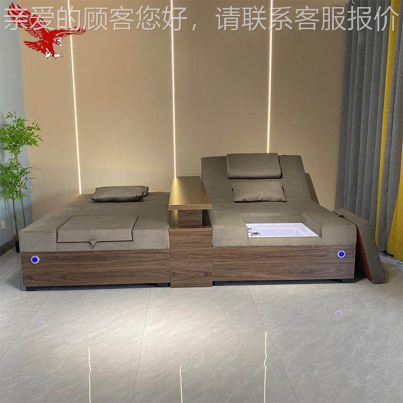 电摩动足浴定制沙发炕床足能疗按沙发床沐修脚足沙发智躺椅厂家直
