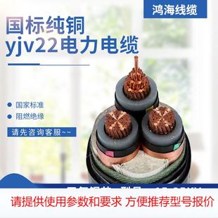 国标纯铜保检高压电缆ZR 15kv YJV3 8.7 电力电缆线 120 鸿海订制