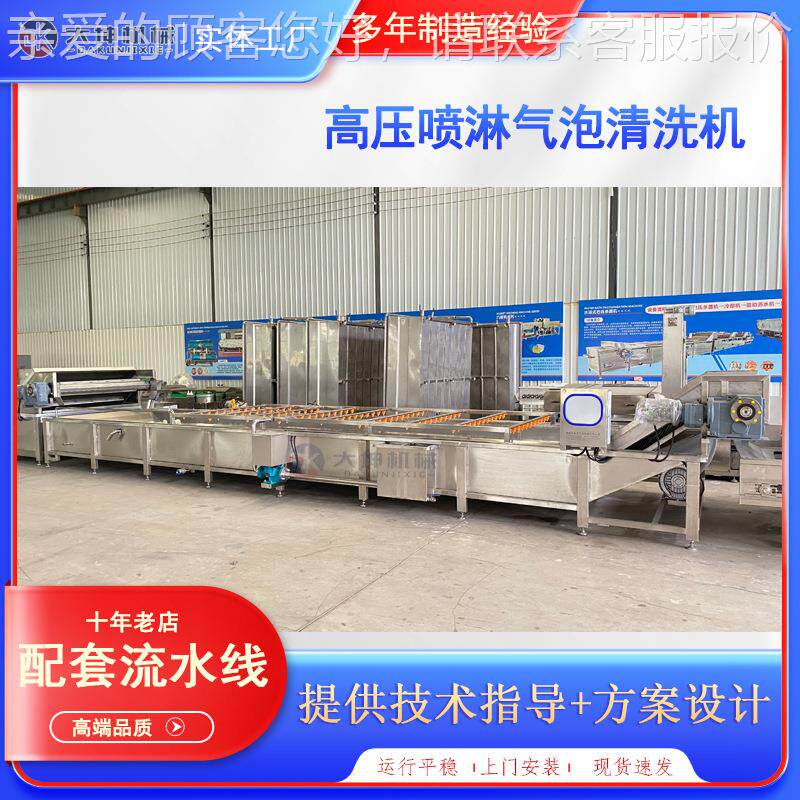 多功NYQ能泡喷淋柚子洗机 臭氧杀菌气柠檬清清洗机水果清洗加工