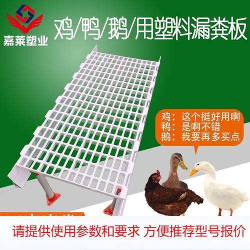 供应养鹅设备需要白色漏粪地板 鹅养殖塑料漏粪板1米白色接粪托盘