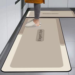 厨房地垫耐脏易打理硅藻泥地垫长条两件套防滑垫家用吸水速干