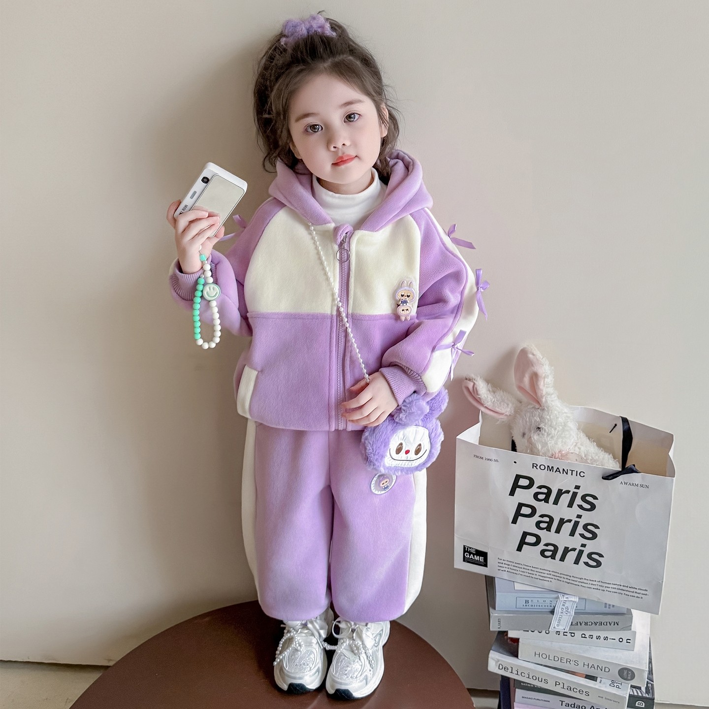 女童外套加绒2025新款套装冬季加厚冬装奥粒绒拉布布女孩儿童衣服,童装/婴儿装/亲子装,普通外套,淘宝优惠券,粉丝福利购,淘宝优惠卷