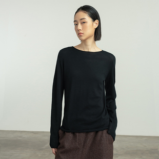 早秋内搭打底上衣B242 女2025新款 322WORKHOUSE羊毛薄款 纯色针织衫