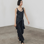 322WORKHOUSE羊毛混纺针织吊带长裙2025新款 早秋无袖 连衣裙B440