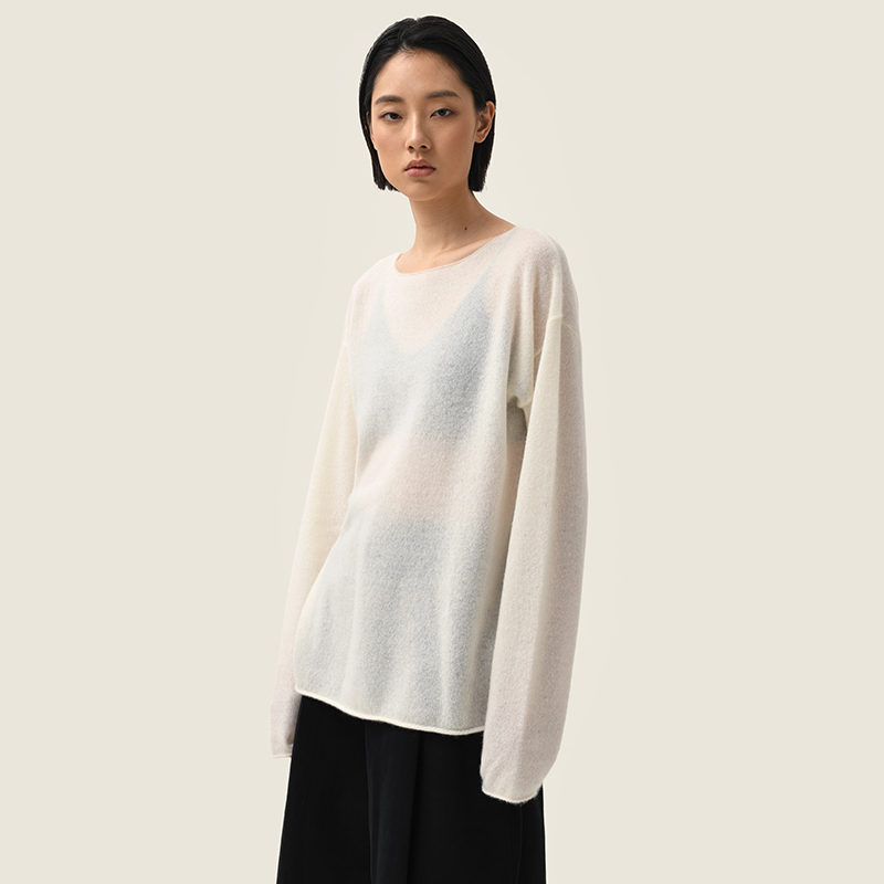 322WORKHOUSE纯山羊绒套头衫