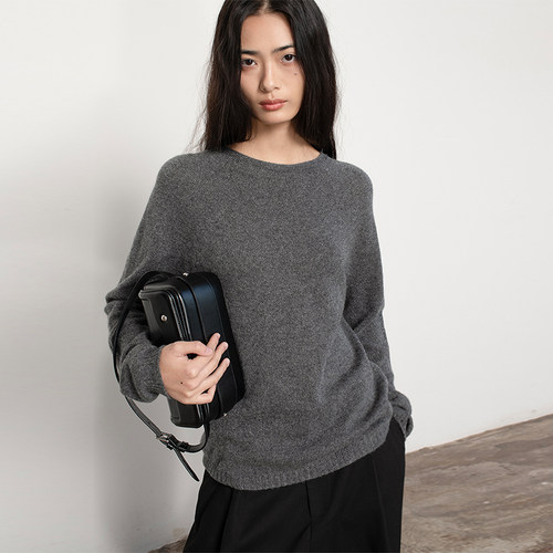 322无缝一体山羊绒套头衫