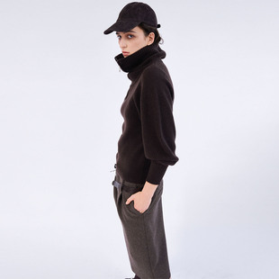 秋冬高领毛衣B849 女2025新款 B861 长袖 322WORKHOUSE羊毛羊绒修身