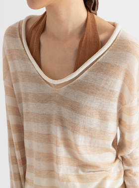 322WORKHOUSE针织V领挂脖背心女士2025新款夏内搭度假风吊带B679