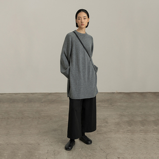 322WORKHOUSE羊毛羊绒混纺宽松慵懒毛衣女2025新款 B162 秋冬针织衫