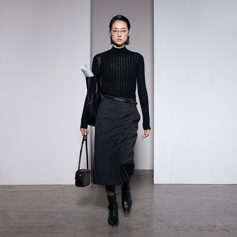 322WORKHOUSE纯山羊绒针织半高领打底衫女2024新款早秋套头衫B396,女装/女士精品,羊绒衫,淘宝优惠券,粉丝福利购,淘宝优惠卷