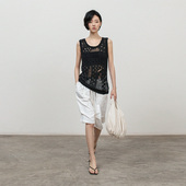 女2025新款 夏季 薄款 322WORKHOUSE白色休闲短裤 宽松五分中裤 R709