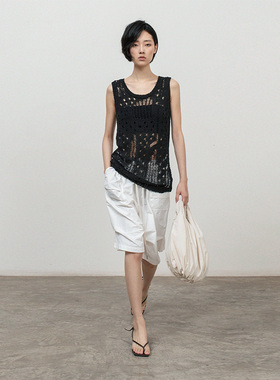 322WORKHOUSE白色休闲短裤女2025新款夏季薄款宽松五分中裤R709