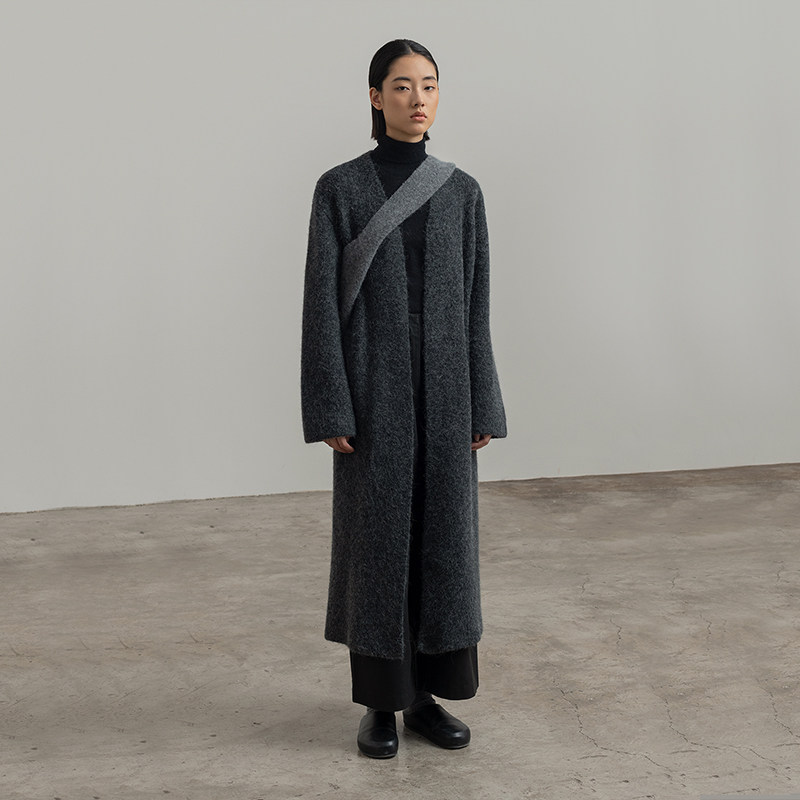 322WORKHOUSE羊驼毛宽松长款针织衫女士2025秋冬加厚毛衣外套A990,女装/女士精品,毛针织衫,淘宝优惠券,粉丝福利购,淘宝优惠卷