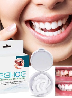 Adjustable snap-in denture to modify teeth, gap filling, bra