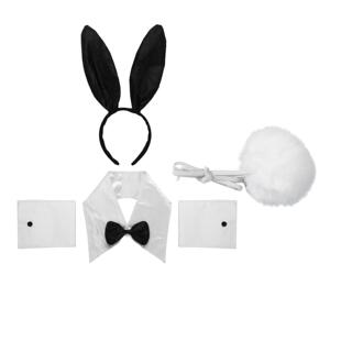 Sexy Headband Bow Collar Ties Ears Rabbit Cuffs Bunny