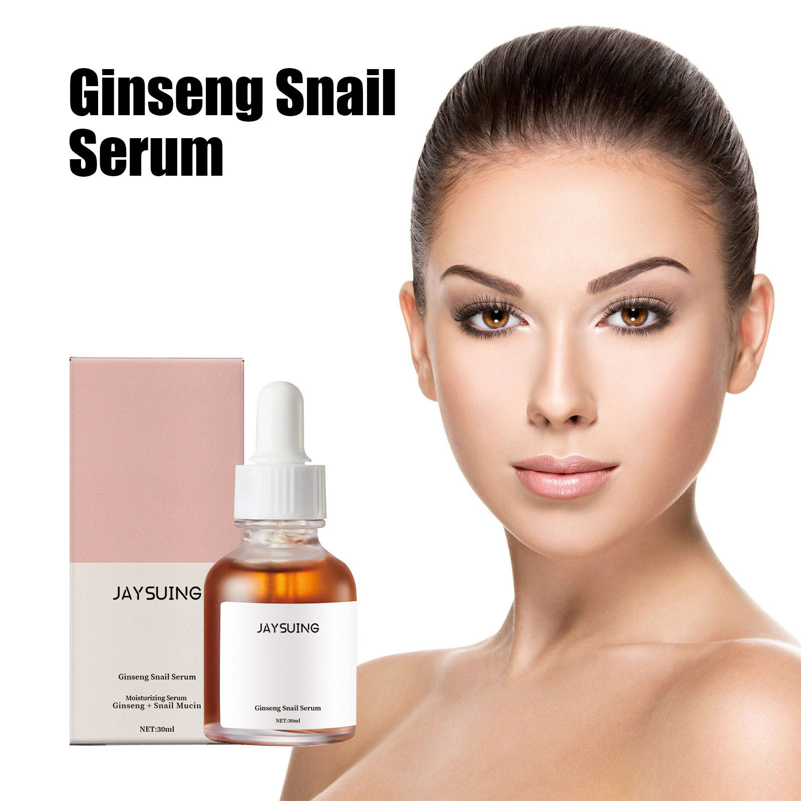 Jaysuing人参蜗牛精华焕亮肤色