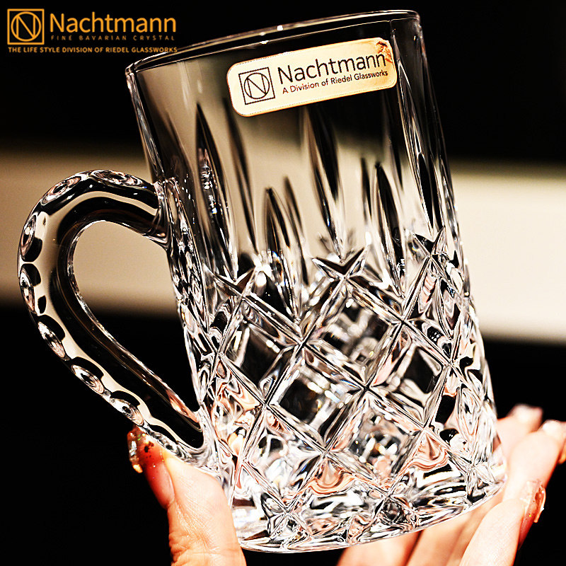 德国进口水晶玻璃耐热手磨咖啡杯